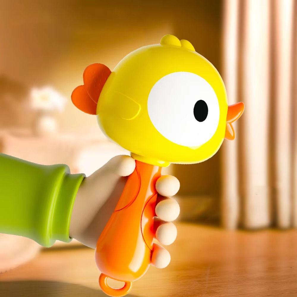 Plastic Instrument Sand Hammer Soft Duck Sand Hammer Toy Children Frog Sand Hammer Toddlers