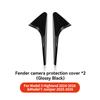 YZ Turn Signal Camera Trim Cover forTesla Model 3 Y Accessories Side Leaf Board Protector ABS Matte Carbon Fiber Pattern