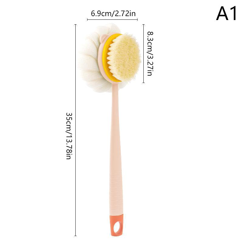 

1 шт. супер мягкая мочалка для спины с длинной ручкой, щетка для душа и тела с мягкой сетчатой губкой для женщин, отшелушивающая ванна, массаж