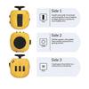 Fidget Cube Hračka,EDC Hračky pro neustálé hraní, Hračky pro úlevu od stresu,Senzorická hračka proti úzkosti a stresu pro dospělé, děti, autismus, ADHD 6 stran