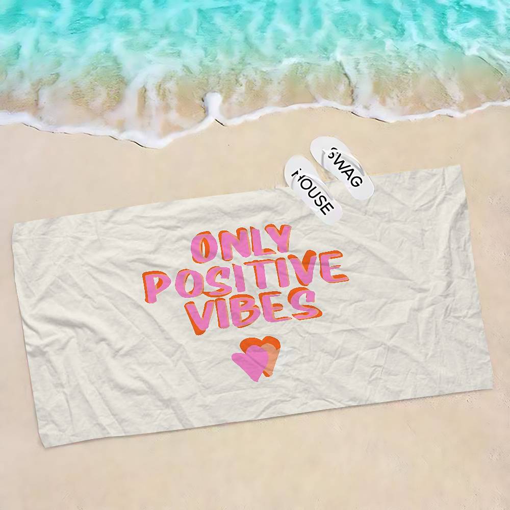 More Amor Por Favor Colorful Bath Towel Microfiber Soft Water Absorbing Breathable For Girl Kids Decorative Cartoon Beach Towel