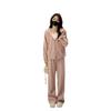 2024 Autumn Women's Casual Sporty Two-Piece Set: Stylish Sweatshirt & Wide-Leg Pants, Youthful and Chic Outfit