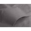 Drap plat percale pur coton peigné longues fibres 80 fils/cm² Vent du sud - Ardoise - 180 x 290 cm pour lit 1 place