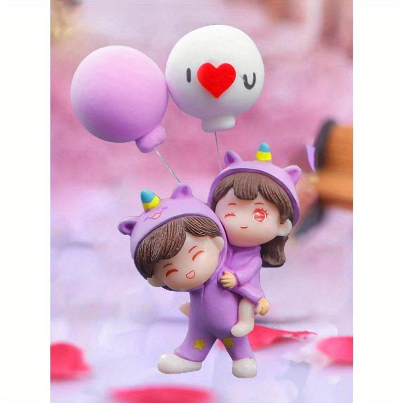 2pcs Figure & Letter Graphic ABS Car Ornament