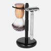 Men Razor Holder Alloy Shaving Brush Stand High Quality Men's Safety Manual Razor Rack (Not Including Shaving Razor & Brush)