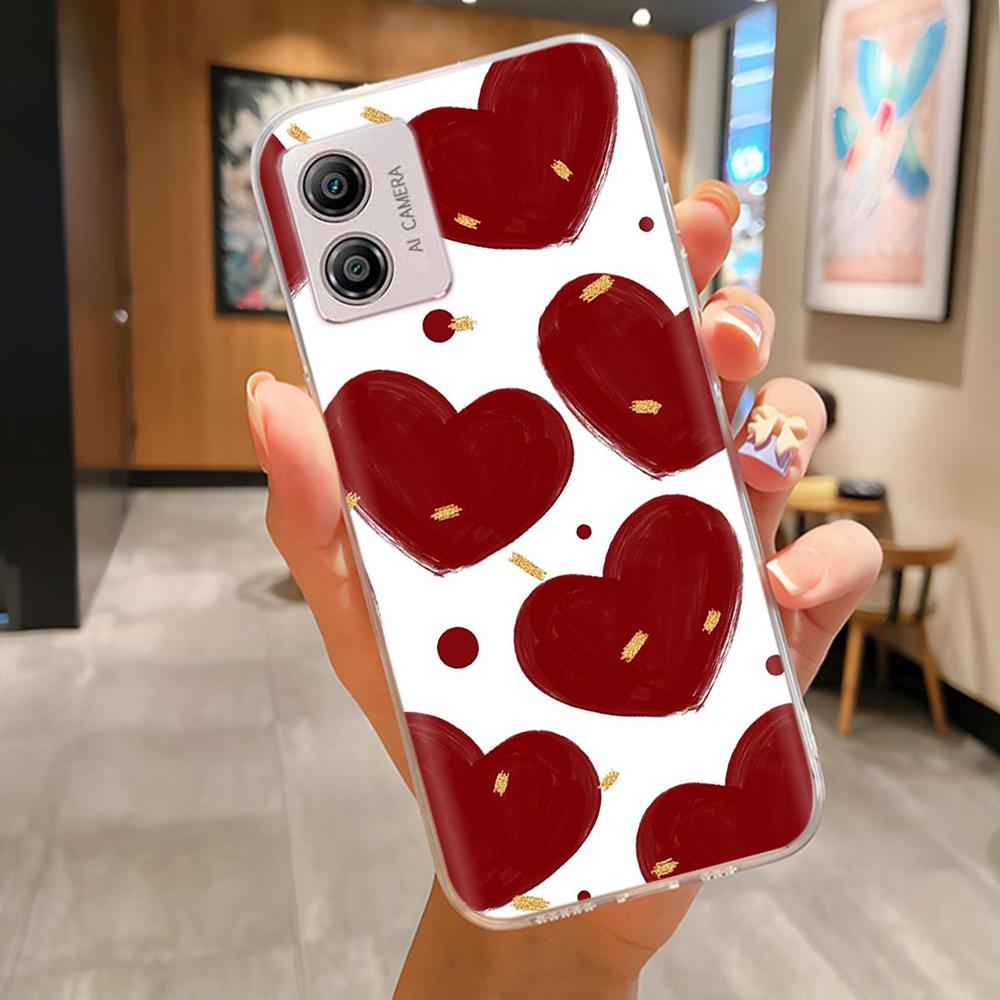 Etui Do Motorola Moto E13 Miękki Przezroczysty TPU Silikonowy Uroczy Kreskówkowy Panda Tylna Pokrywa Do Moto E13 motoE13 Futerały Etui Odporne Na Wstrząsy