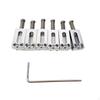 6 Pieces Electric Guitar Bridge Saddle 10.5mm Set with Spring Screws Zinc Alloy