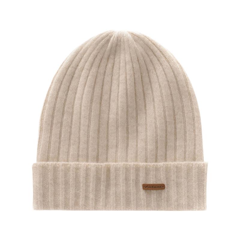Unisex Thickened Ribbed Cashmere Hat - Autumn/Winter Fashionable Knitted Turban