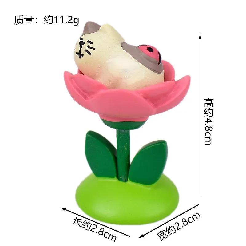 1pc Japan Zakka Spring Garden Japan Miniature Figurines Resin Craft Toys Bookshelf Decoration Collectible Scene Decoration
