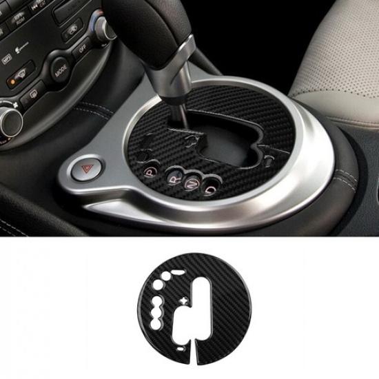 Carbon Fiber Automatic Gear Shift Panel Decal Cover For Nissan 370Z 2009-