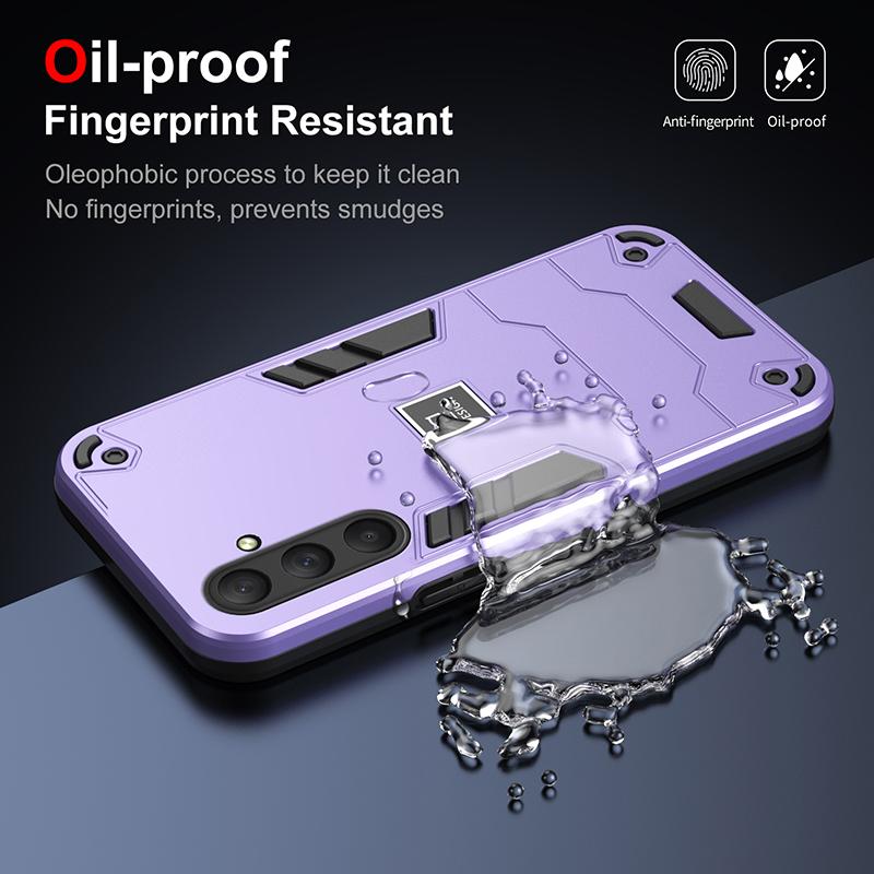 For Samsung M52 M53 M54 Armor Shockproof Magnetic Phone Case For Samsung Galaxy M52 M53 M54 Solid Color Hard PC+TPU Back Cover