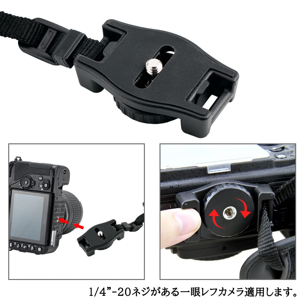 JJC Camera Hand Wrist Strap with Adjustable Drop for Lumix OM SYSTEM Mark Fujifilm Nikon Sony A1 A9 Leica Canon EOS M50 Mark and Other Cameras Strap,