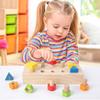 Kids Nut Bolts Montessori Color Shape Wooden Toy Fine Motor Skill Screw Board Size Matching Cognition Game Education Sensory Toy