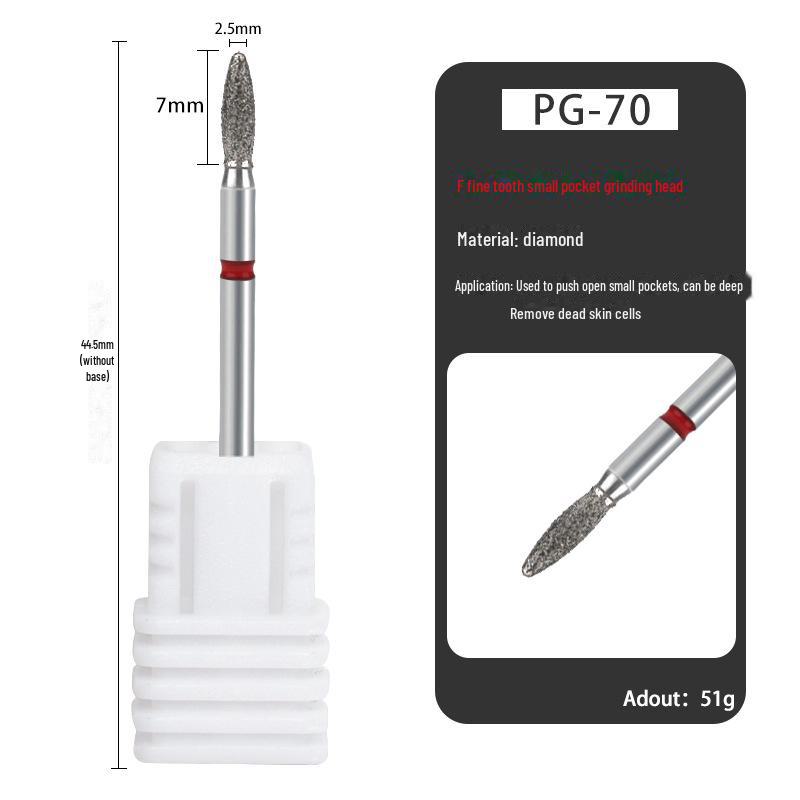 Russischer Diamantschleifer Maniküre-Werkzeug zur Nageloberflächen-Vorbehandlung