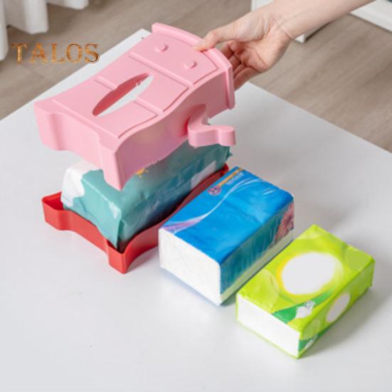 Niedlicher Taschentuchbox-Halter, kreative Form, lebendige Farbe, rutschfestes Design, Papierhalter mit großer Kapazität, platzsparende Schreibtischdekoration