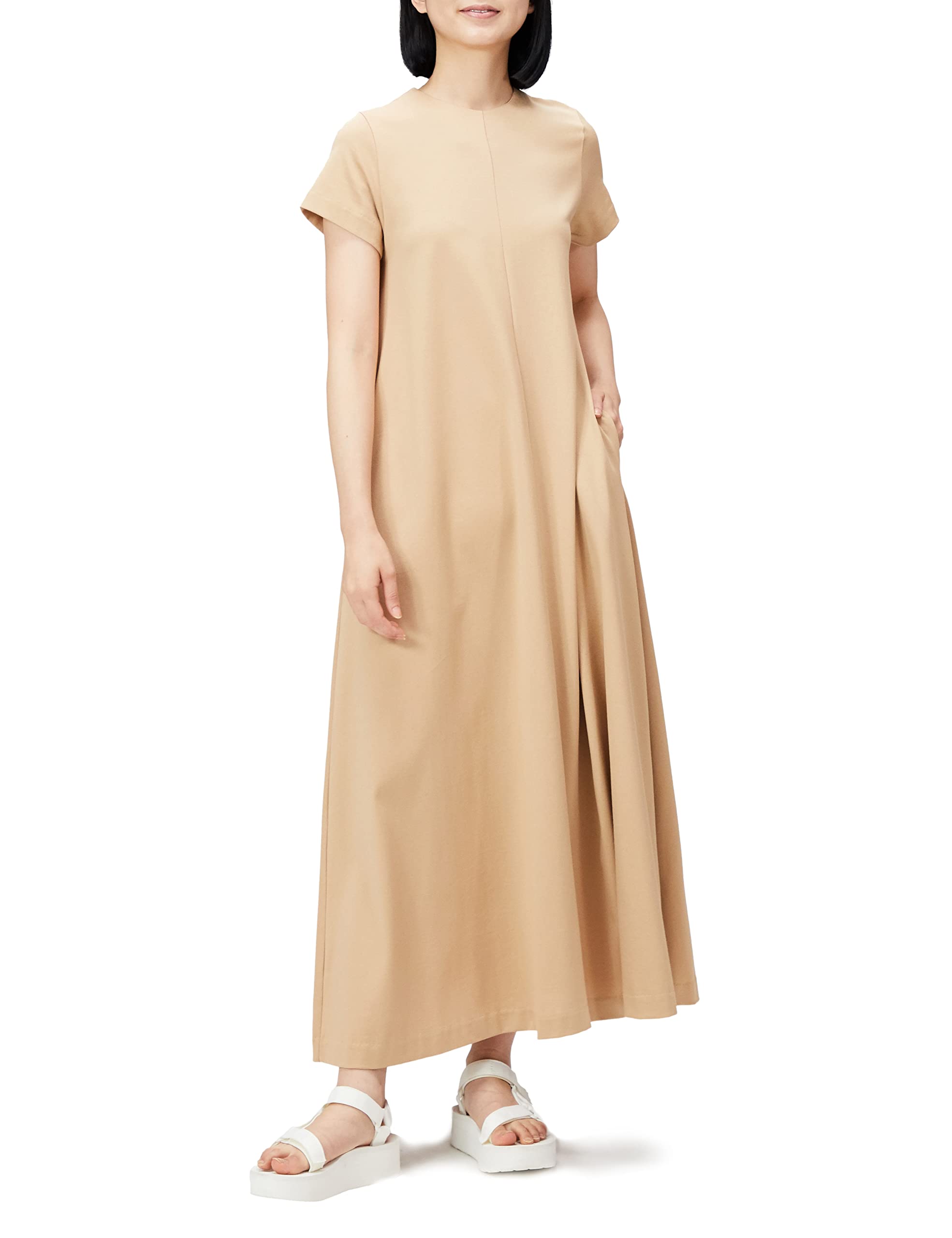 

Mila Owen Платье с рукавами-буфами 09WCO222173 BEG 0 А-силуэт Женское