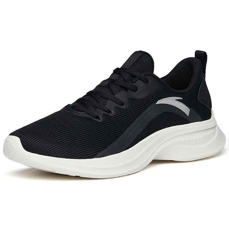 New Anta Cushioned Anti-Slip And Wear-Resistant Lightweight Low-Top Running Shoes Men's Black 112225570-1