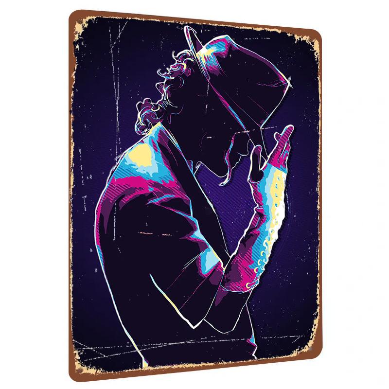 

Creative Character Silhouette Metal Wall Art Vintage Home Decor Hanging Ornament 20x30cm（7.8x11.8inch）