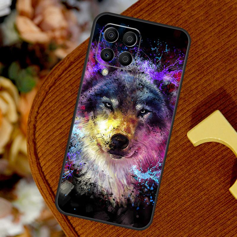 Wolf Howls Art For Samsung Galaxy M23 M33 M13 M53 M11 M51 M14 M34 M54 M15 M55 M20 M30s M12 M32 M52 Case