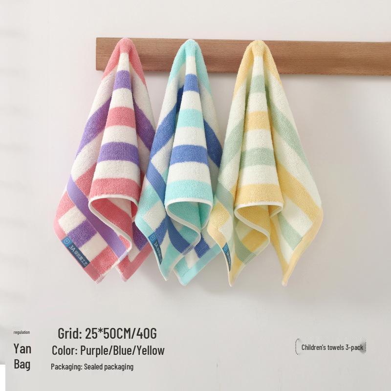4-Pack Pure Cotton Small Towels for Face and Bath: Absorbent, Lint-Free, Unisex Washcloths