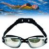Waterproof Adult Swimming Glasses With Electroplated Clear Lenses And Silicone Strap