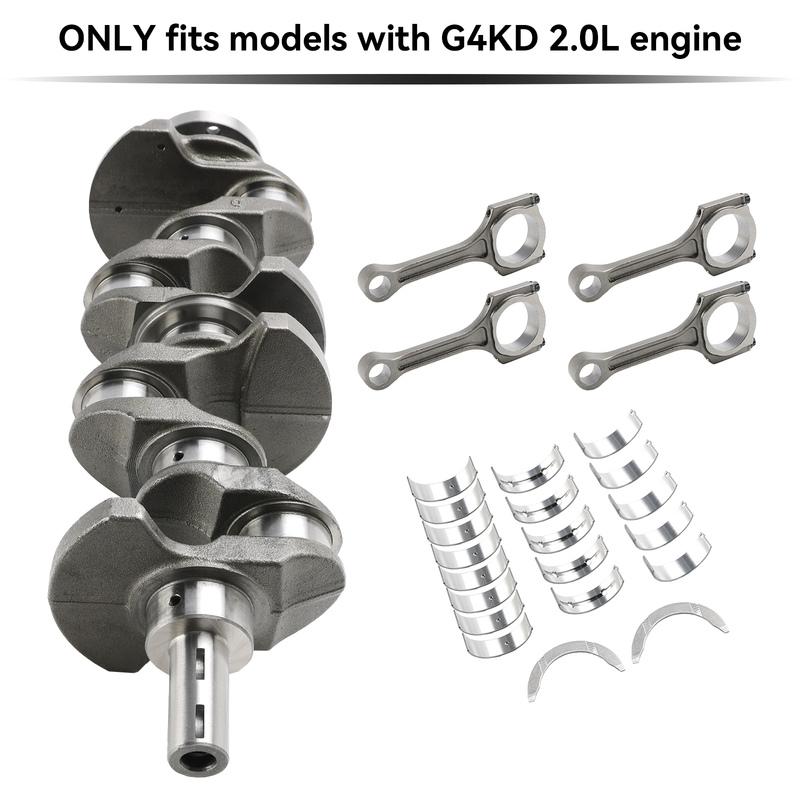 Artudatech G4KD 2.0L Engine Rebuild Kit-Crankshaft Con Rod Bearing Kit for Hyundai Kia Car Accessories