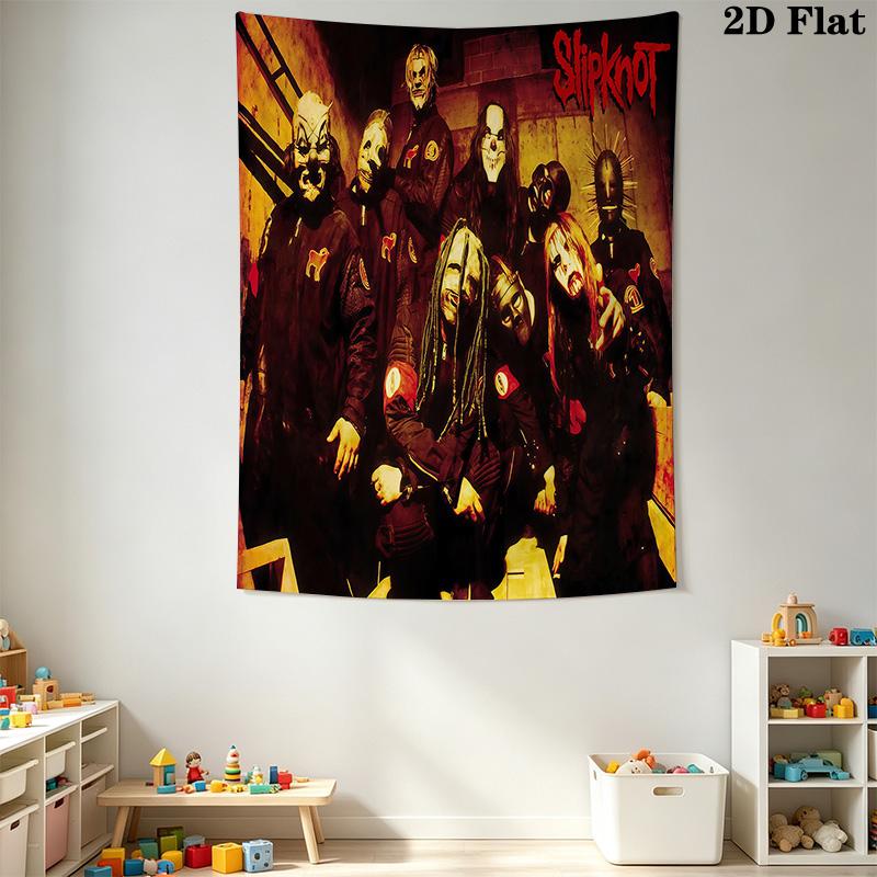 Slipknot Band'S Evolution Tapestry Fashion Print Background Cloth Homestay Soft Decoration Tapestry Background Wall Hanging Cloth