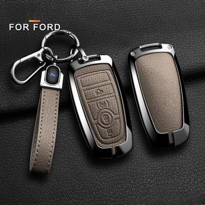 Pu Leather Car Key Cover for Ford Vehicles Focus/ Fiesta/EcoSport/Mondeo/ Kuga/ Edge