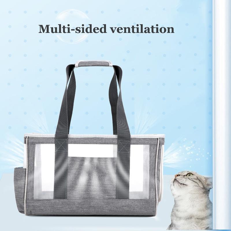 New Pet Outing Carrying Bag Summer Breathable Mesh Bag Puppy Pet Bag Cat Bag Dog Bag Scratch Resistance