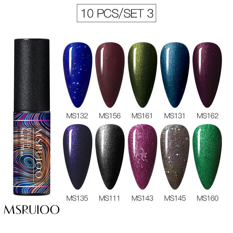 5ml DIY Pure Color Glitter UV Led Gel Polish Long Lasting Soak Off Lacquer Nail Decorations