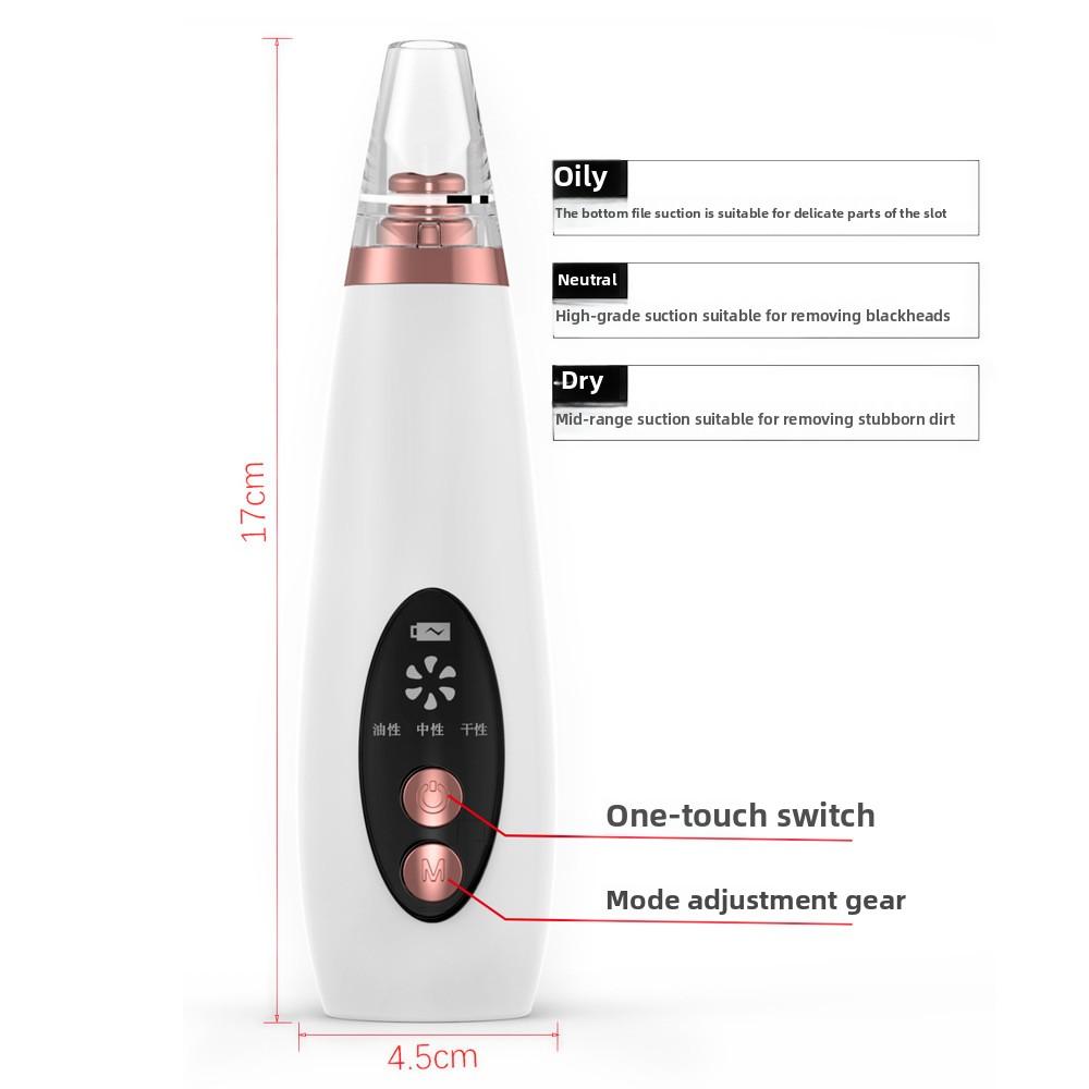 New Rechargeable Blackhead Suction Device Vacuum Large Suction Blackhead Suction To Clean The Face Microcrystalline Blackhead Device