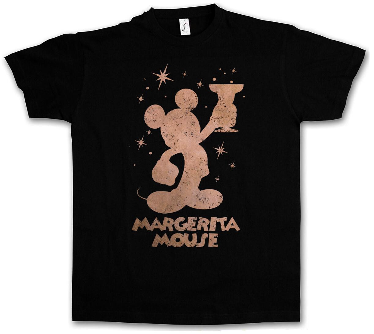 Margerita Mouse T-Shirt Fun Alcohol Drunk Wasted Intoxicated Drunken Hangover- S