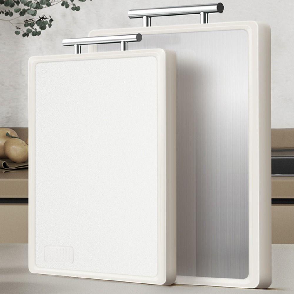 Anti-Bacterial Stainless Steel Cutting Board Anti-Mold Kitchen Chopping Block  Vegetable