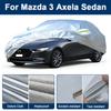 Outdoor Full Car Cover For Mazda 3 Axela Sedan with Reflective Strips Waterproof Snowproof Dustproof UV Protection
