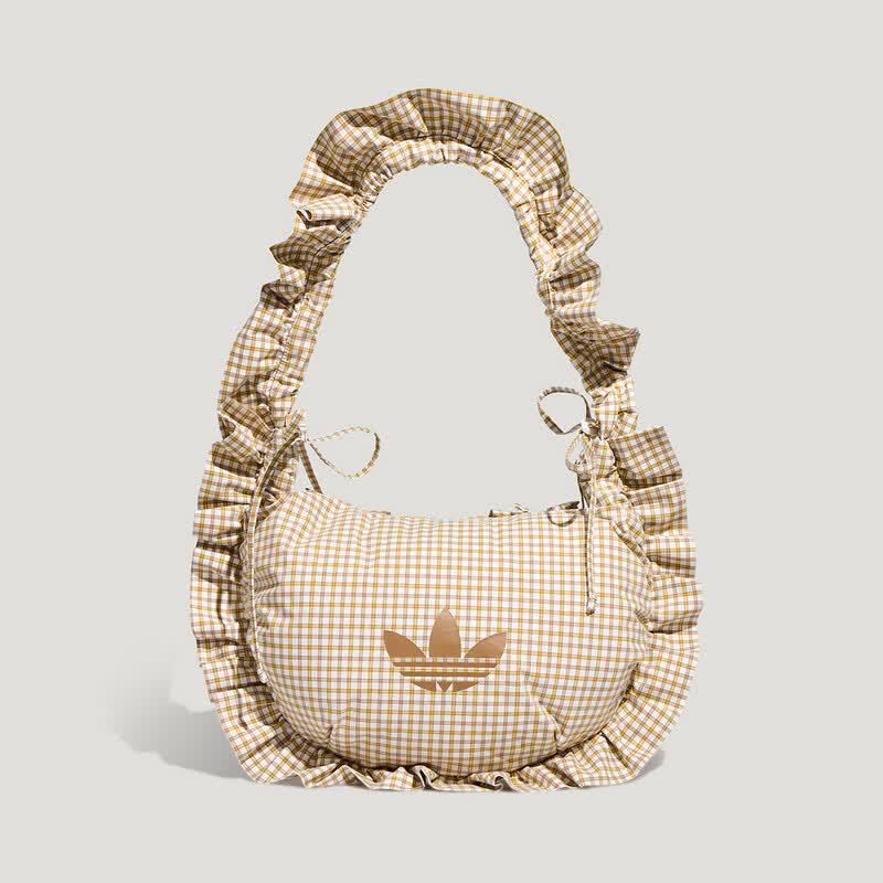 adidas Borsa a tracolla da donna a quadri con volant sulle spalle