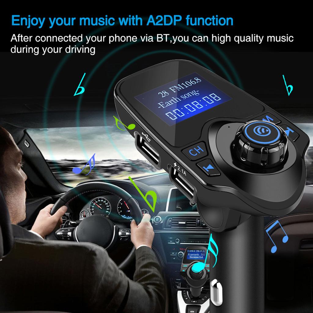 T11 Bluetooth Wireless Handsfree Car Kit MP3 Player FM Transmitter USB Charger