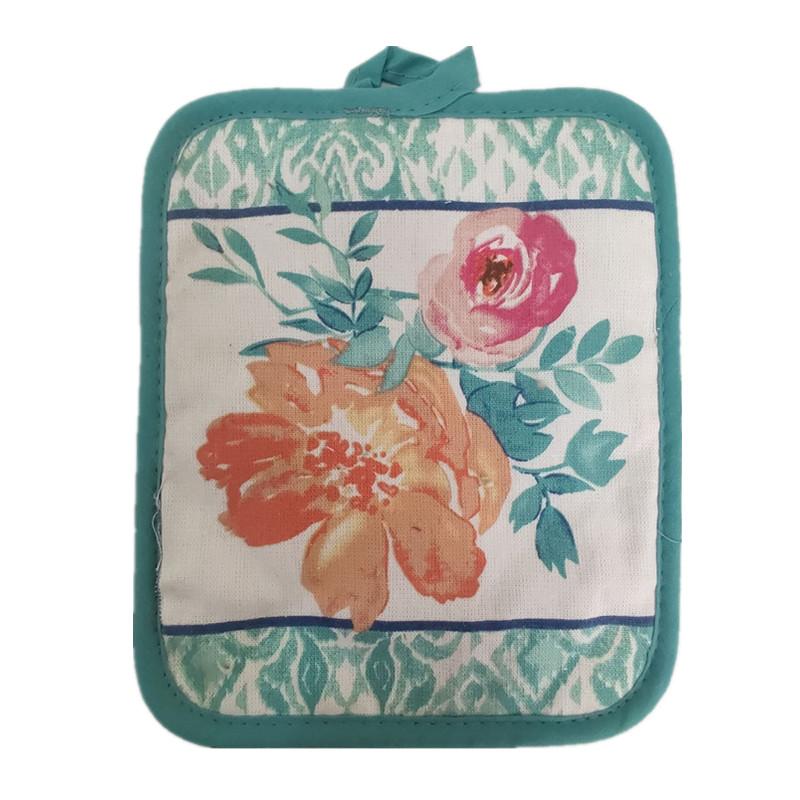 1Pc 17x22cm Rectangle Sewing Cotton Heat Resistant Pot Holder Pads Table Mat Placemat Kitchen Baking Tool