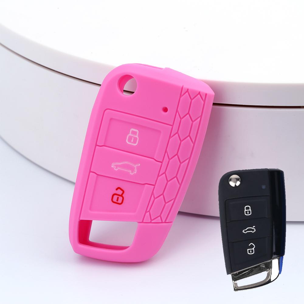 1 Pc Silicone Car Key Cover For Vw Polo Golf 7 Vii Gti Gtd Gte R