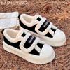 Pels Plattform Dame Sneakers Lerret Flats Bomullssko Kort Plysj Fritidssko Vinter 2024 Trend Gå Koselig Mujer Zapatillas