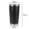 20oz Water Bottle Thermal Mug Drinkware Beer Cups Insulated Leakproof with Lids Stainless Steel with Lids Vacuum for Car Gifts