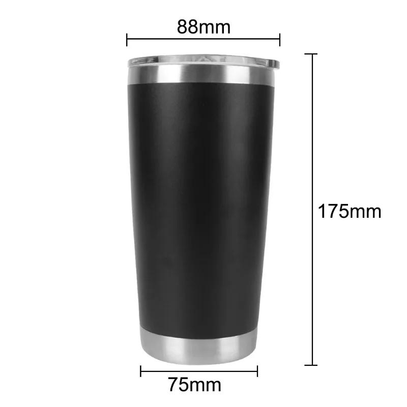 20oz Water Bottle Thermal Mug Drinkware Beer Cups Insulated Leakproof with Lids Stainless Steel with Lids Vacuum for Car Gifts