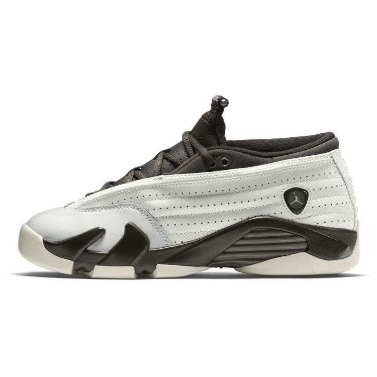 

Детские кроссовки Air Jordan 14 Retro Low Premium GG Phantom Серо-Белый Металлик-Олово 807510-027
