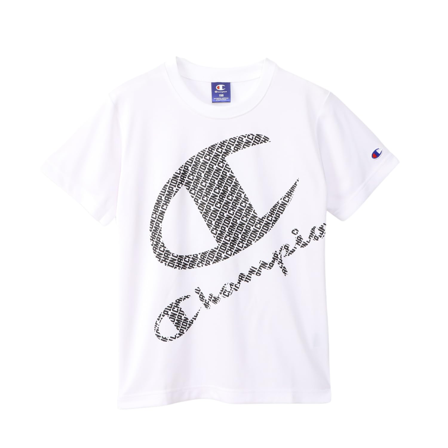 

Champion Modern Short Sleeve Crew School Size Vapor Short Sleeve White T-Shirt, Kids Neck, Quick-Drying, C, T-Shirt, CK-BS323, белый