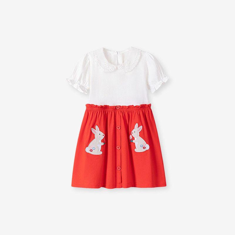 Little Maven Новый трансграничный летний детский плащ Милое платье для девочки Платье принцессы Европейское и американское детское платье Ks001 7Y (140cm)