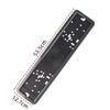 1Pcs Standard License Plate Stainless Steel Metal Frame Cover Ru Ua Eu Number Plate Holder Black License Plate Holder Mount
