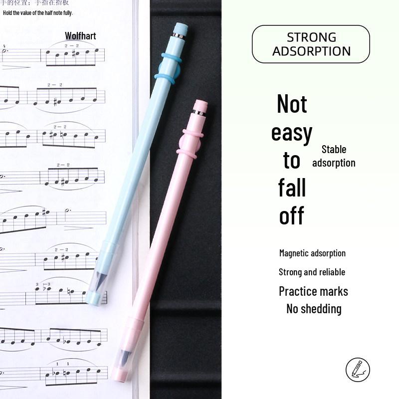 Magnetic Pencil & Eraser Holder for Music Stands - Convenient Sheet Music Magnet Clip Pink Sheet Music Magnet