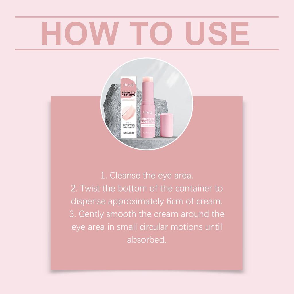 Retinol Eye Cream Stick Anti Dark Circles Firming Skin Fade Fine Lines Anti-Puffiness Brightening Moisturizing Eye Repair Care