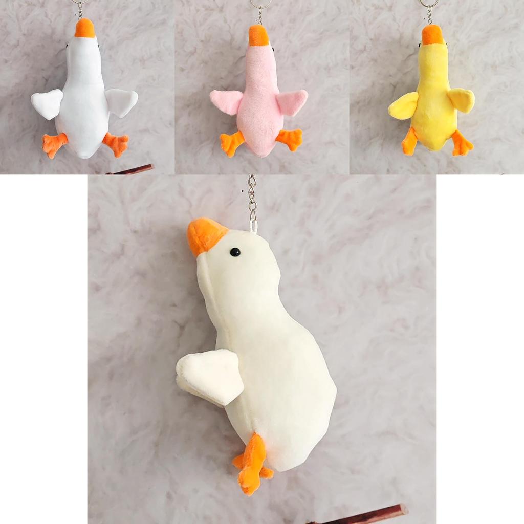 Soft Plush Goose Pendant Key Holder With Comfortable Pp Cotton Fill For Everyday Use