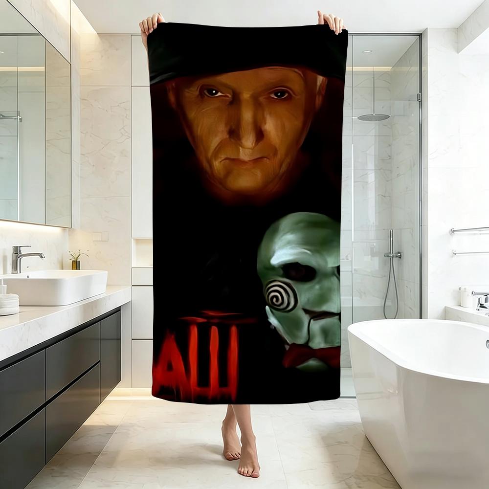Horror S-SawS Towel Five-Star Hotel Quality Eco-Friendly Ultra Soft Thick Towels & Beach Towels