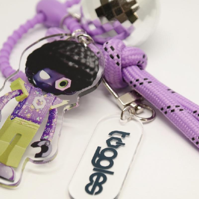 Toggles 05 Disco Full Body Keyring